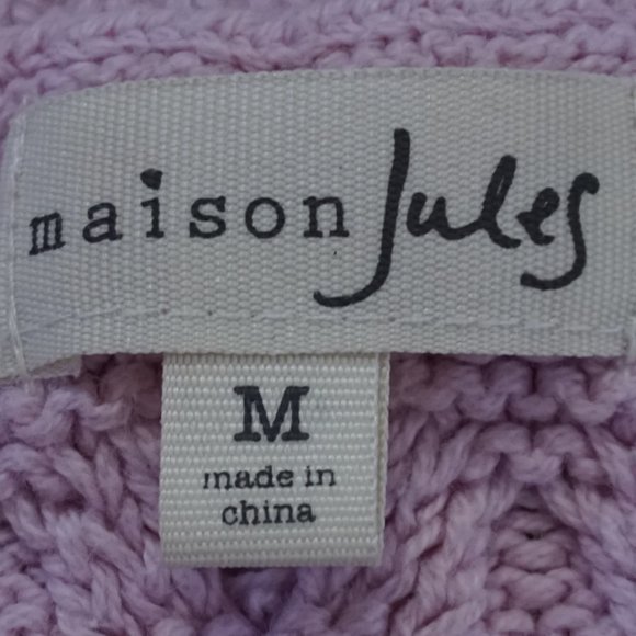 Maison Jules Pink/Red Knit Sweater Size M - Picture 3 of 4